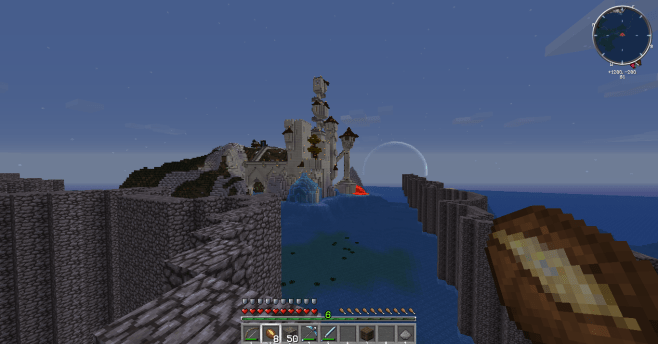 Minecraft wizard tower walls