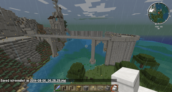 Minecraft epic sea wall