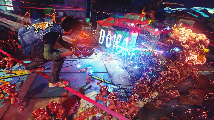 Sunset Overdrive Night Defense of the forts