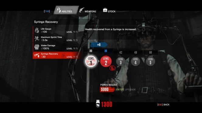 Evil Within Upgrade System