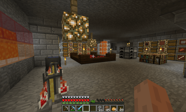 Minecraft Castle East Storage and Potion area