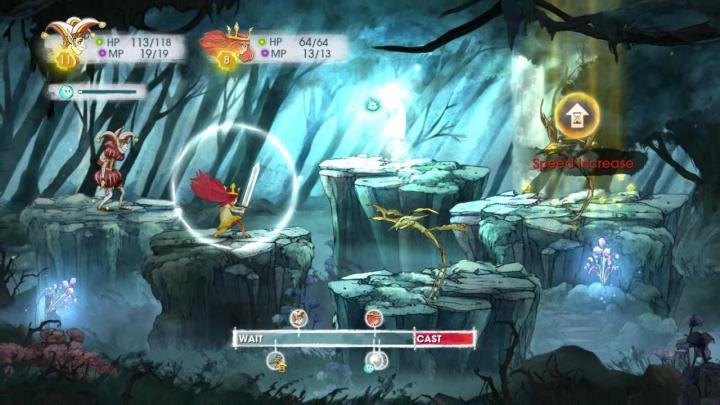 Child of Light battle sequence
